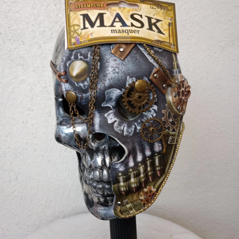 Steampunk Half Mask Cosplay Halloween Costume Party Themed Festival Western